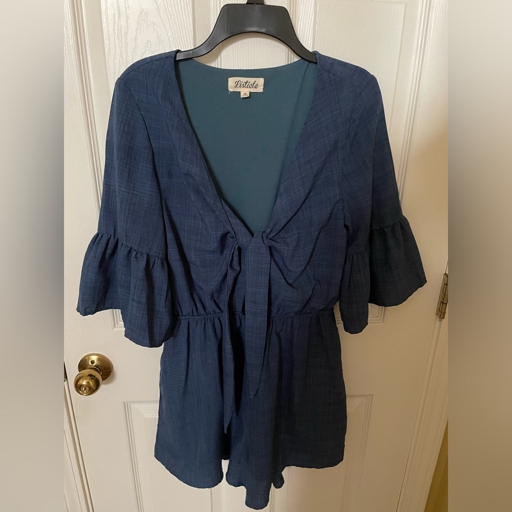 Size large blue romper